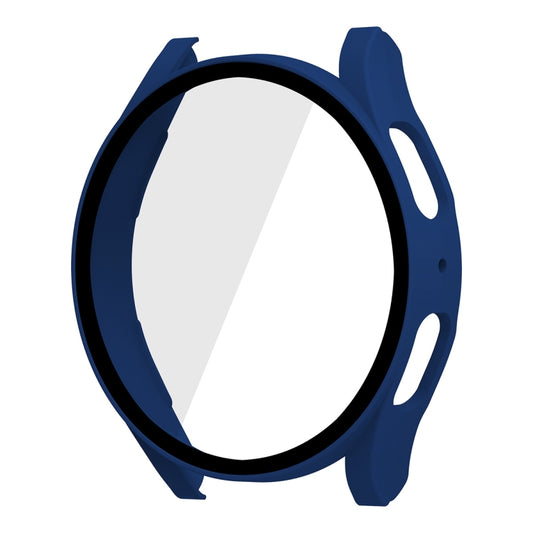 For Samsung Galaxy Watch5 40mm ENKAY Hat-Prince Full Coverage PC Frame + 9H Tempered Glass Case(Dark Blue) - Watch Cases by ENKAY | Online Shopping South Africa | PMC Jewellery | Buy Now Pay Later Mobicred