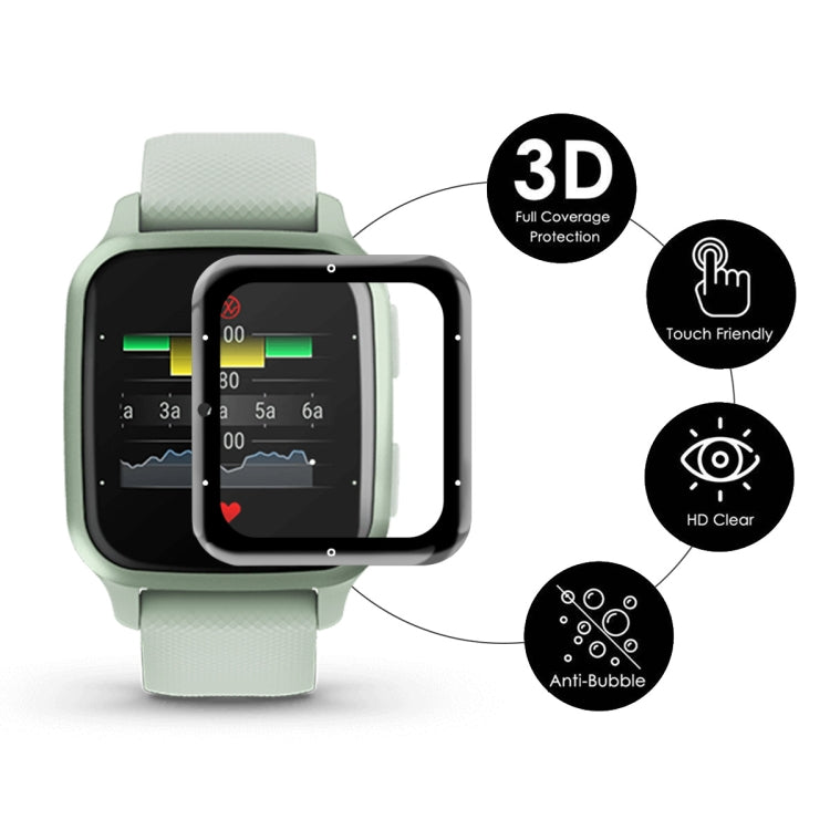 10 PCS Compatible with Garmin Venu SQ 2 ENKAY 3D Full Coverage Soft PC Edge + PMMA HD Screen Protector Film(Music Version) - Screen Protector by ENKAY | Online Shopping South Africa | PMC TechLife | Buy Now Pay Later Mobicred