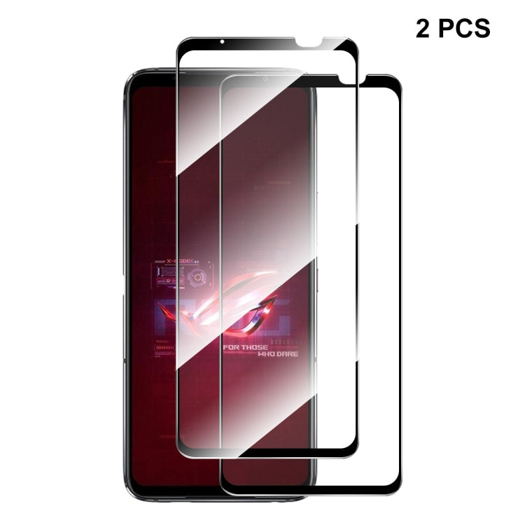 For Asus Rog Phone 6 / 6D / 6 Pro 2pcs ENKAY Full Glue 0.26mm 9H 2.5D Tempered Glass Full Film - ASUS Tempered Glass by ENKAY | Online Shopping South Africa | PMC TechLife | Buy Now Pay Later Mobicred