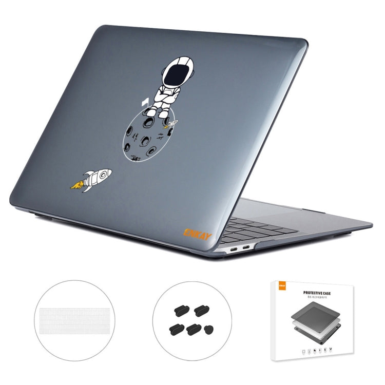 For MacBook Pro 13.3 A1708 ENKAY Hat-Prince 3 in 1 Spaceman Pattern Laotop Protective Crystal Case with TPU Keyboard Film / Anti-dust Plugs, Version:US(Spaceman No.4) - MacBook Pro Cases by ENKAY | Online Shopping South Africa | PMC TechLife | Buy Now Pay Later Mobicred