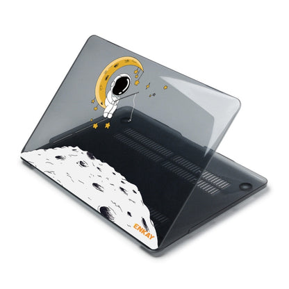 For MacBook Air 13.3 2018 A1932 ENKAY Hat-Prince 3 in 1 Spaceman Pattern Laotop Protective Crystal Case with TPU Keyboard Film / Anti-dust Plugs, Version:US(Spaceman No.3) - MacBook Air Cases by ENKAY | Online Shopping South Africa | PMC Jewellery