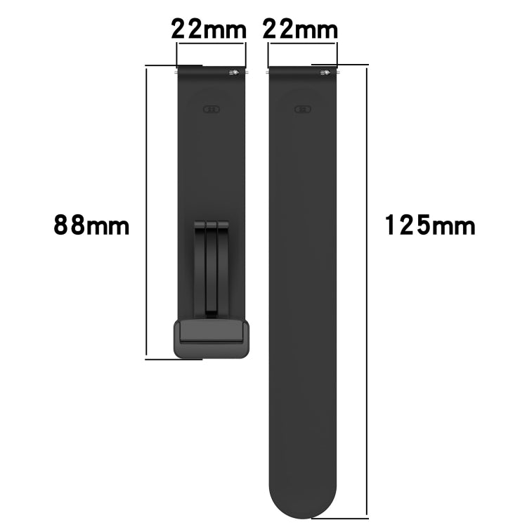 For Amazfit GTR 3 Pro 22mm Solid Color Magnetic Clasp Silicone Watch Band(Teal) - free shipping - PMC TechLife - Order now!