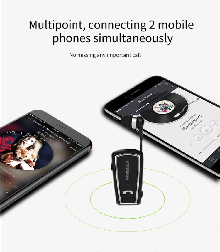 Fineblue F-V3 Bluetooth 4.1 Wireless Stereo Bluetooth In-Ear Earphone Mini Headset Black - free shipping - PMC TechLife - Order now!