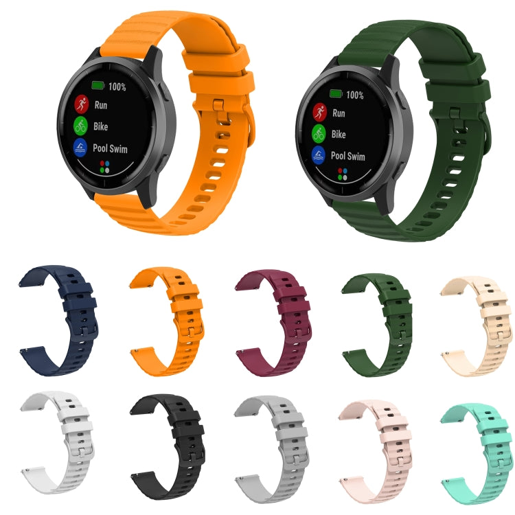 For Honor Magic Watch 2 46mm 22mm Wavy Dot Pattern Solid Color Silicone Watch Band(Beige) - free shipping - PMC TechLife - Order now!