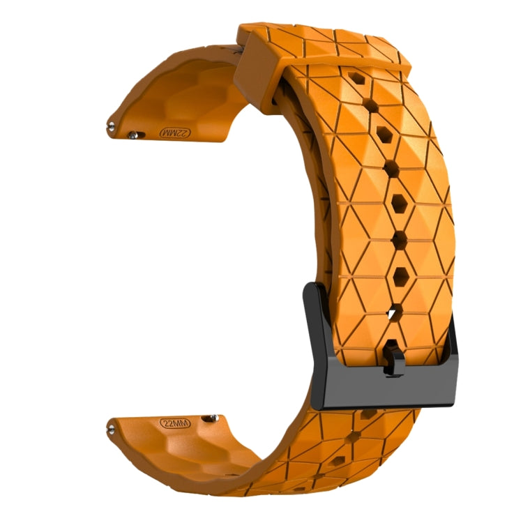 For Huawei Watch 2 20mm Football Pattern Solid Color Silicone Watch Band(Yellow) - free shipping - PMC TechLife - Order now!
