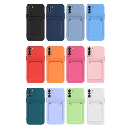 For Samsung Galaxy A54 5G Skin Feel Card TPU Contrast Color Button Phone Case(Dark Blue) - Galaxy Phone Cases by PMC Jewellery | Online Shopping South Africa | PMC Jewellery