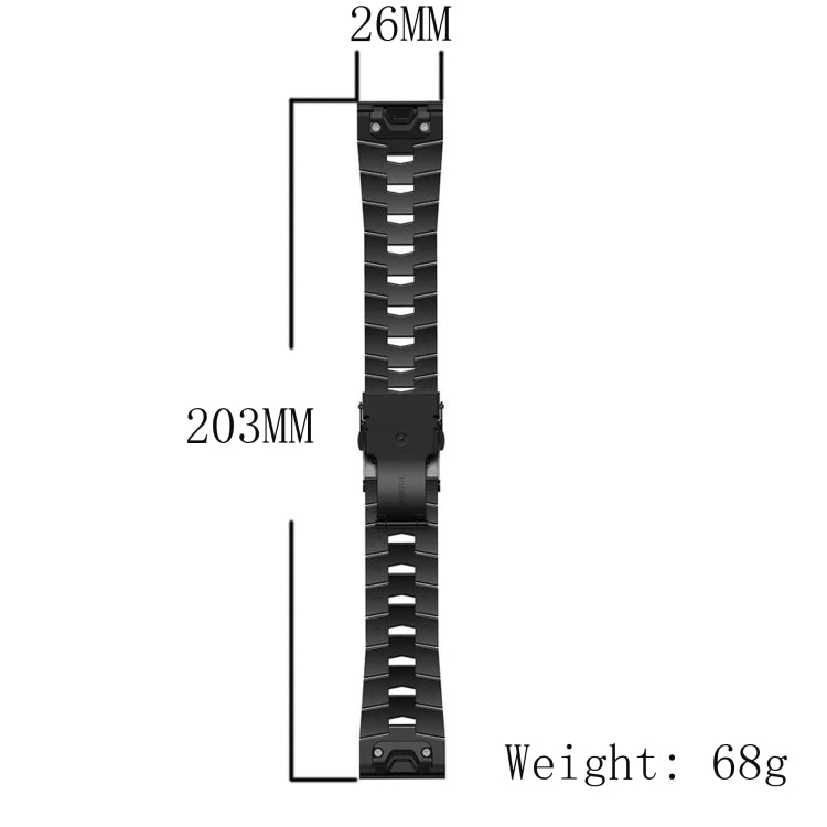 Compatible with Garmin Tactix 7 Pro 26mm Titanium Alloy Quick Release Watch Band(Titanium Gray) - free shipping - PMC TechLife - Order now!