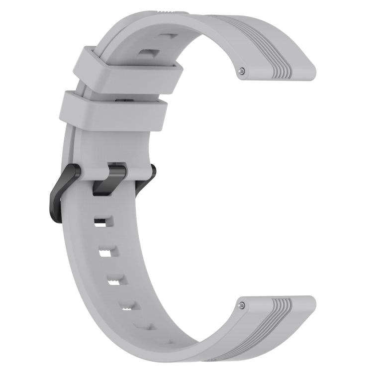 For Honor Magic Watch 2 46mm 22mm Concave Striped Slicone Watch Band(Grey) - free shipping - PMC TechLife - Order now!