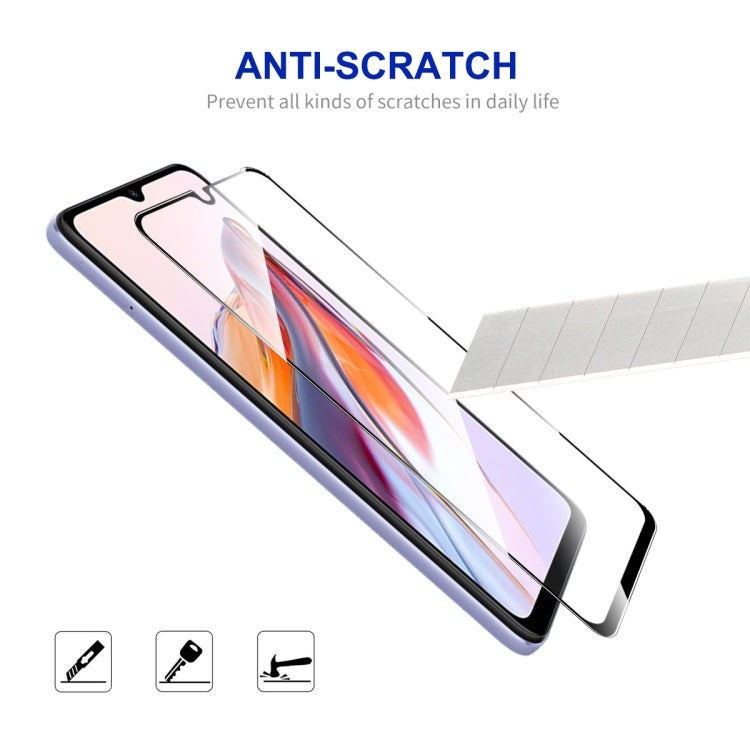 For Xiaomi Redmi 12C / Poco C55 10pcs ENKAY Hat-Prince Full Glue 0.26mm 9H 2.5D Tempered Glass Full Film -  by ENKAY | Online Shopping South Africa | PMC Jewellery