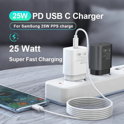 TA800 PD / PPS 25W Type-C Port Charger for Samsung, US Plug(White) - USB Charger by PMC Jewellery | Online Shopping South Africa | PMC Jewellery