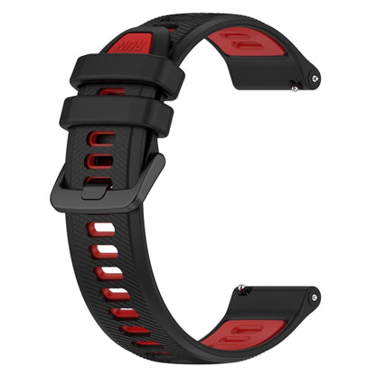 For Amazfit GTS 20mm Sports Two-Color Silicone Watch Band(Black+Red) -  by PMC Jewellery | Online Shopping South Africa | PMC Jewellery