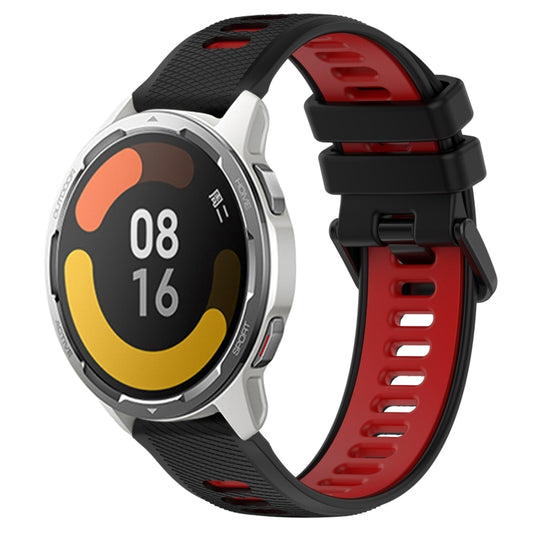 For Xiaomi MI Watch Color 2 22mm Sports Two-Color Silicone Watch Band(Black+Red) -  by PMC Jewellery | Online Shopping South Africa | PMC Jewellery