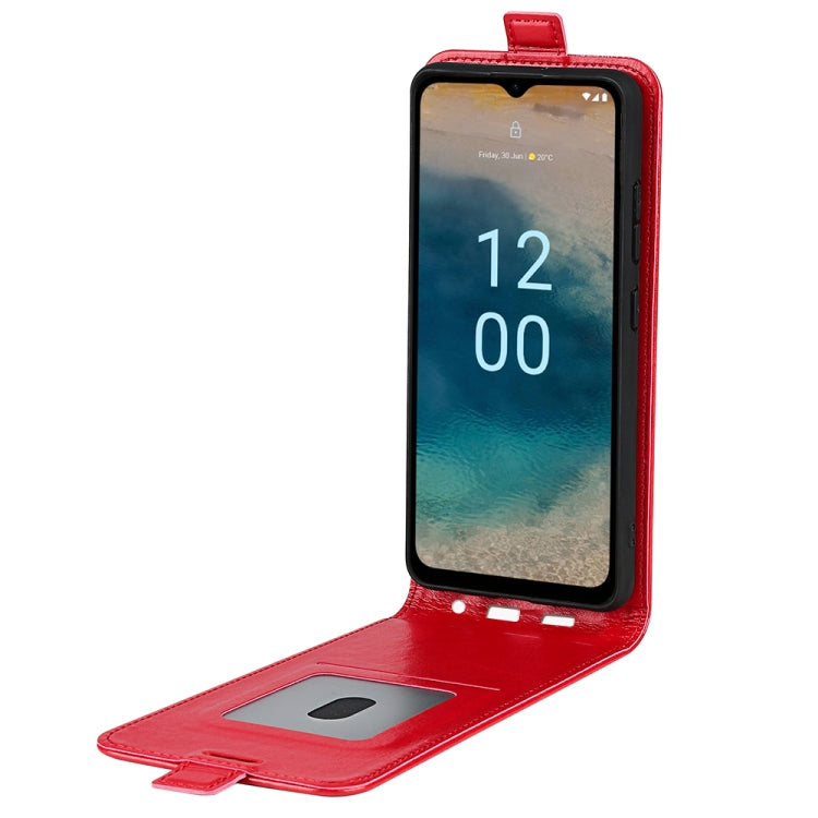 For Nokia G22 R64 Texture Vertical Flip Leather Phone Case(Red) - Nokia Cases by PMC Jewellery | Online Shopping South Africa | PMC Jewellery