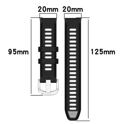For Amazfit GTR 42mm 22mm Cross Texture Two Color Silicone Steel Buckle Watch Band(Red+Black) - Smart Wear by PMC Jewellery | Online Shopping South Africa | PMC Jewellery