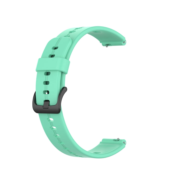 For Huawei Band 7 Solid Color Silicone Watch Band(Lake Blue) - Smart Wear by PMC TechLife | Online Shopping South Africa | PMC TechLife