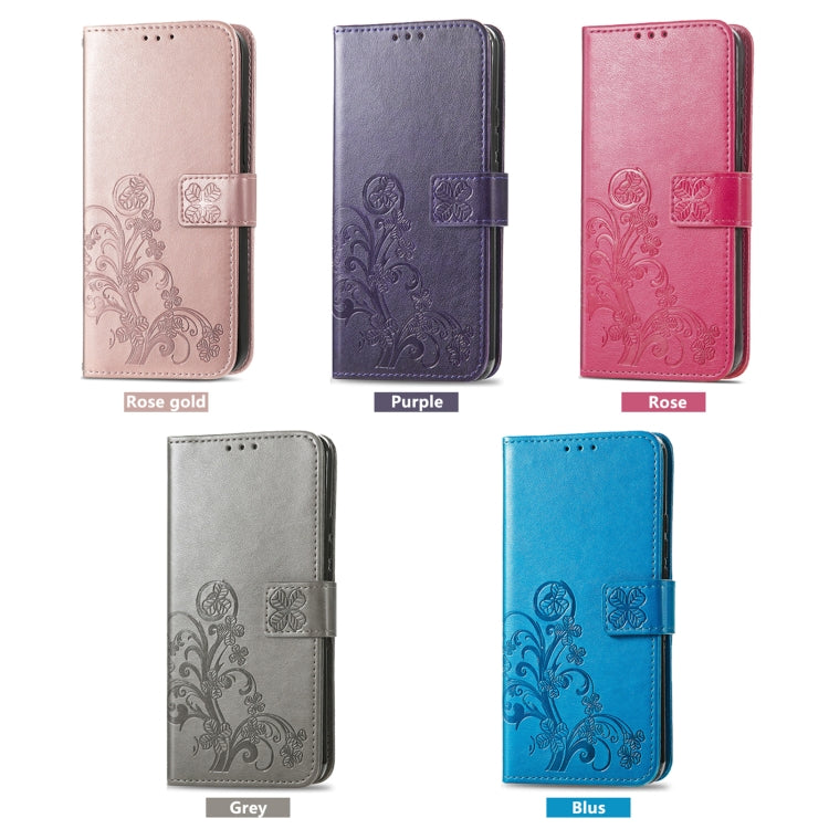 For Honor Magic5 Pro Four-leaf Clasp Embossed Buckle Leather Phone Case(Rose Gold) - free shipping - PMC TechLife - Order now!