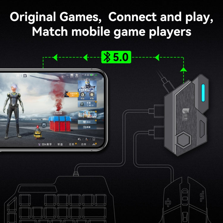 Gamwing Mix SE Bluetooth 5.0 Elite Mobile Controller Keyboard Mouse Converter - Other by PMC TechLife | Online Shopping South Africa | PMC TechLife