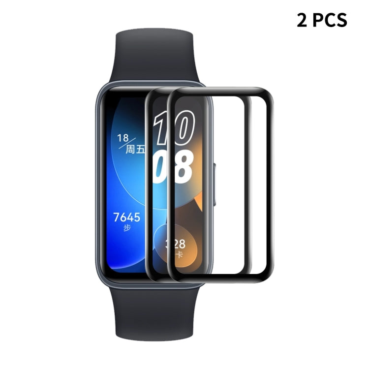 2pcs For Huawei Band 8 ENKAY Hat-Prince 3D Full Coverage Soft PC Edge + PMMA HD Screen Protector Film - Smart Wear by ENKAY | Online Shopping South Africa | PMC Jewellery