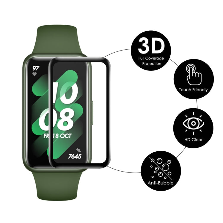 5pcs For Huawei Band 8 ENKAY Hat-Prince 3D Full Coverage Soft PC Edge + PMMA HD Screen Protector Film - Smart Wear by ENKAY | Online Shopping South Africa | PMC TechLife