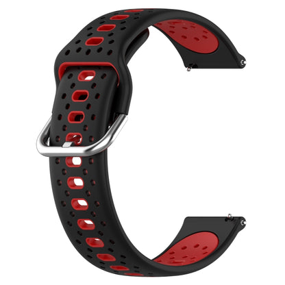 For GarminMove Trend 20mm Breathable Two-Color Silicone Watch Band(Black+Red) -  by PMC Jewellery | Online Shopping South Africa | PMC Jewellery