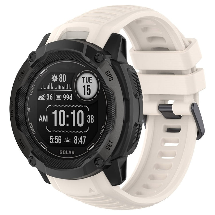 For Garmin Instinct 2X Sports Silicone Replacement Watch Band(Starlight) - Watch Bands by PMC TechLife | Online Shopping South Africa | PMC TechLife