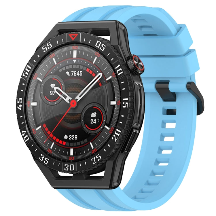 For Huawei Watch GT3 SE Long & Short Sports Solid Color Silicone Watch Band Set(Sky Blue) - Watch Bands by PMC Jewellery | Online Shopping South Africa | PMC Jewellery