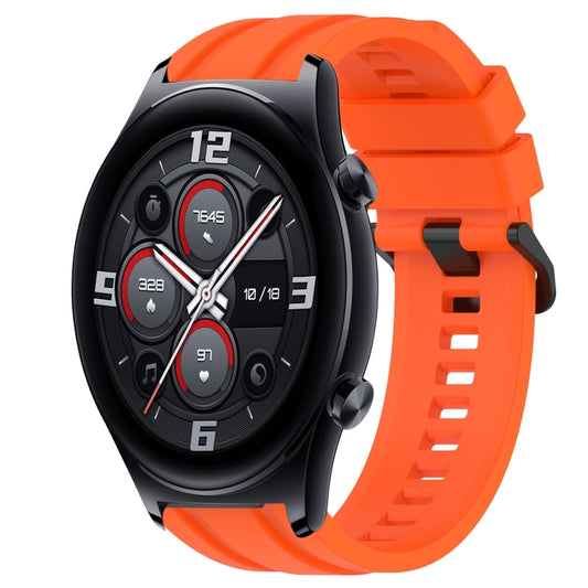 For Huawei Watch 3 Long & Short Sports Solid Color Silicone Watch Band Set(Orange) - Watch Bands by PMC Jewellery | Online Shopping South Africa | PMC Jewellery