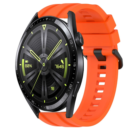 For Huawei Watch GT Runner Long & Short Sports Solid Color Silicone Watch Band Set(Orange) - Watch Bands by PMC Jewellery | Online Shopping South Africa | PMC Jewellery