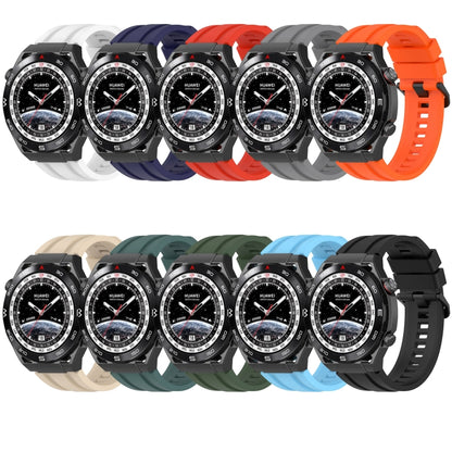 For Huawei Watch Buds Long & Short Sports Solid Color Silicone Watch Band Set(Orange) - Watch Bands by PMC Jewellery | Online Shopping South Africa | PMC Jewellery