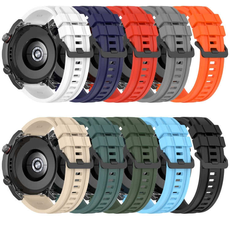 For Huawei Watch Buds Long & Short Sports Solid Color Silicone Watch Band Set(Black) - Watch Bands by PMC TechLife | Online Shopping South Africa | PMC TechLife