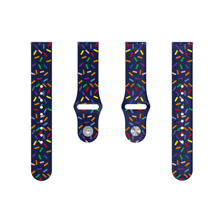 For Samsung Gear S2 Classic Sports Rainbow Dots Silicone Buckle Watch Band(Blue) - Watch Bands by PMC Jewellery | Online Shopping South Africa | PMC Jewellery