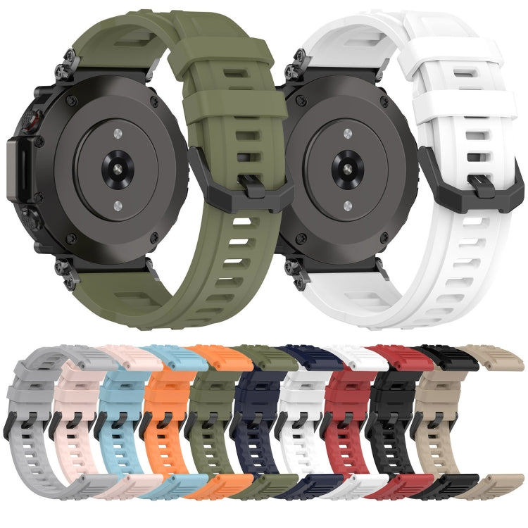 For Amazfit T-Rex Ultra Silicone Sports Watch Band(Grey) - Watch Bands by PMC Jewellery | Online Shopping South Africa | PMC Jewellery