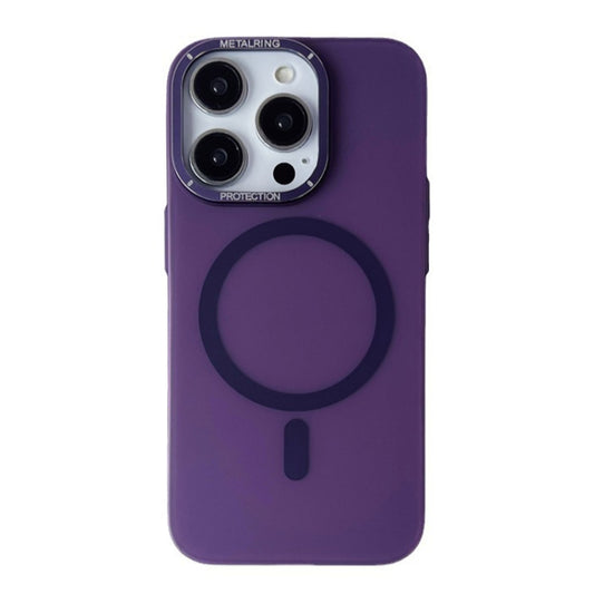 For iPhone 14 Pro Frosted PC MagSafe TPU Phone Case(Purple) - iPhone 14 Pro Cases by PMC Jewellery | Online Shopping South Africa | PMC Jewellery