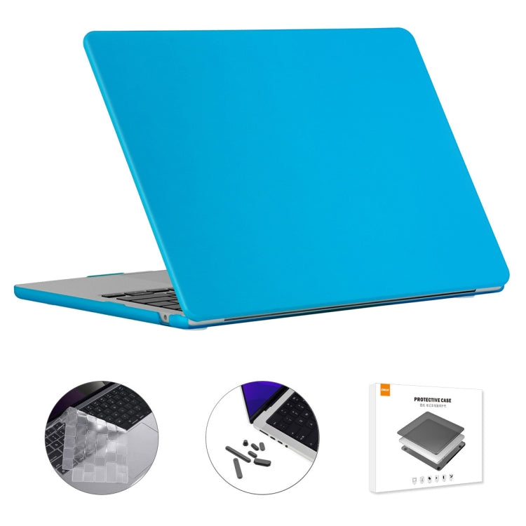 For MacBook Air 15.3 A2941 ENKAY EU Version 3 in 1 Matte Protective Case with TPU Keyboard Film & Anti-dust Plugs(Light Blue) - free shipping - PMC TechLife - Order now!