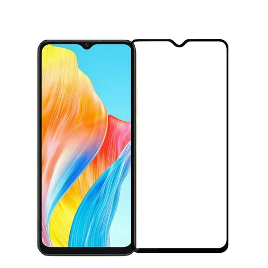 For OPPO A38 PINWUYO 9H 2.5D Full Screen Tempered Glass Film(Black) - OPPO Tempered Glass by PINWUYO | Online Shopping South Africa | PMC Jewellery | Buy Now Pay Later Mobicred