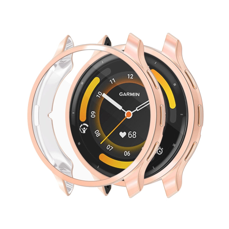 Compatible with Garmin Venu 3 ENKAY Hat-Prince Full Coverage Electroplated TPU Watch Case with Screen Protection(Rose Gold) - free shipping - PMC TechLife - Order now!