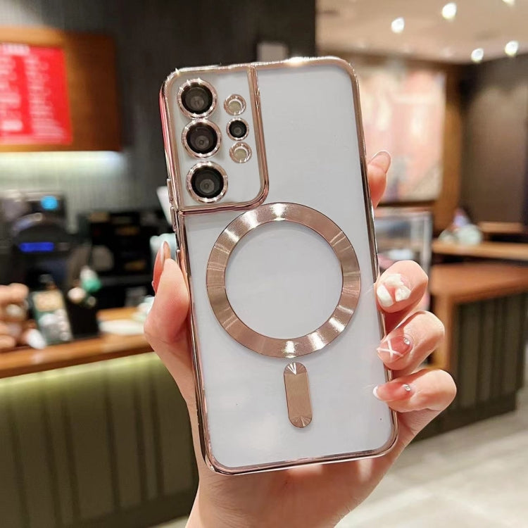 For Samsung Galaxy Note10+ MagSafe Electroplating TPU Phone Case(Rose  Gold) - Galaxy Phone Cases by PMC TechLife | Online Shopping South Africa | PMC TechLife