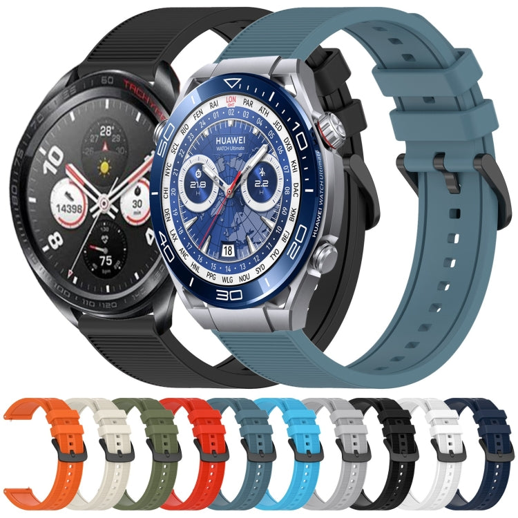 For Honor Watch Dream 22mm Textured Silicone Solid Color Watch Band(Orange) - Watch Bands by PMC TechLife | Online Shopping South Africa | PMC TechLife | Buy Now Pay Later Mobicred