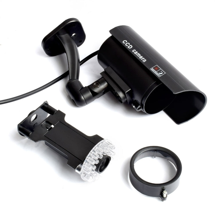 IP66 Waterproof Dummy CCTV Camera With Flashing LED For Realistic Looking for Security Alarm(Silver) - Waterproof Camera by PMC TechLife | Online Shopping South Africa | PMC TechLife
