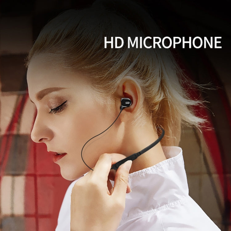 DM-22 Magnetic Bluetooth Earphone DM-22 Neckband Sport headset with Mic Wireless Handsfree Earphoness(Red) - Neck-mounted Earphone by PMC Jewellery | Online Shopping South Africa | PMC Jewellery