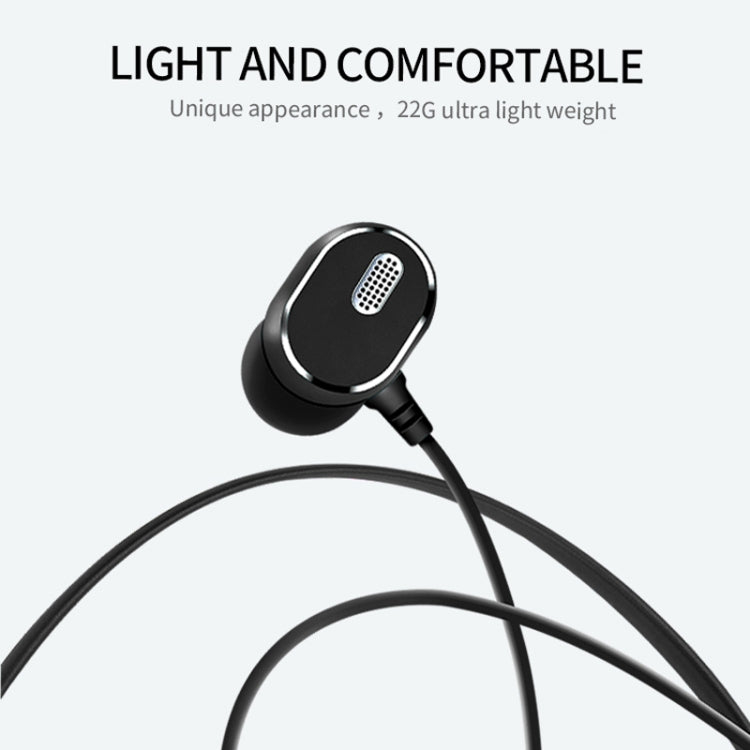 DM-22 Magnetic Bluetooth Earphone DM-22 Neckband Sport headset with Mic Wireless Handsfree Earphoness(White) - Neck-mounted Earphone by PMC Jewellery | Online Shopping South Africa | PMC Jewellery