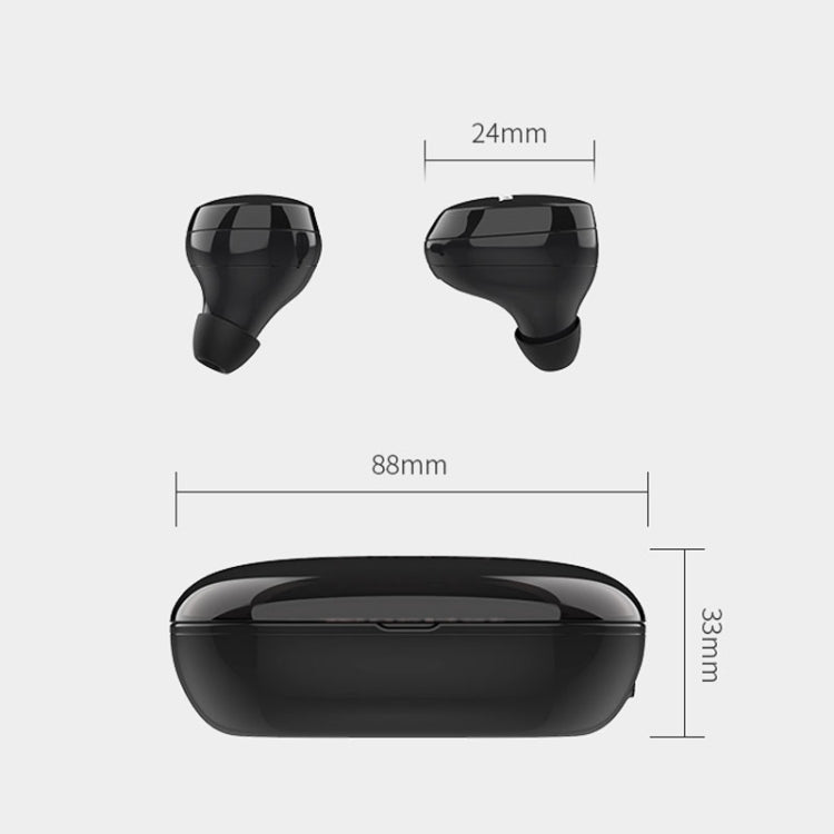 OneDer W12 Wireless Earphone with Waterproof IPX5 HD Stereo Sound TWS Bluetooth Earphone(White) - TWS Earphone by OneDer | Online Shopping South Africa | PMC Jewellery | Buy Now Pay Later Mobicred