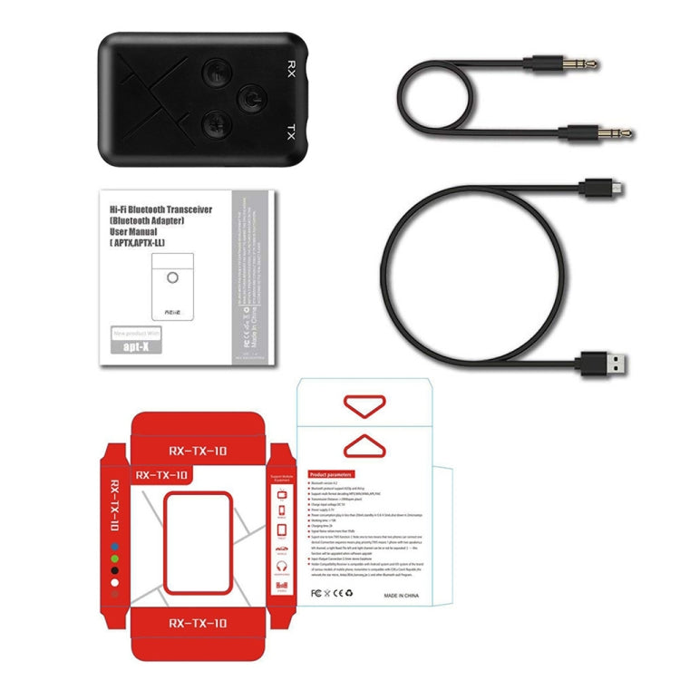 JDEX-TX10 Wireless 2-in-1 3.5mm Bluetooth 4.2 Audio Receiver And Transmitter Adapter - Audio Receiver Transmitter by PMC Jewellery | Online Shopping South Africa | PMC Jewellery