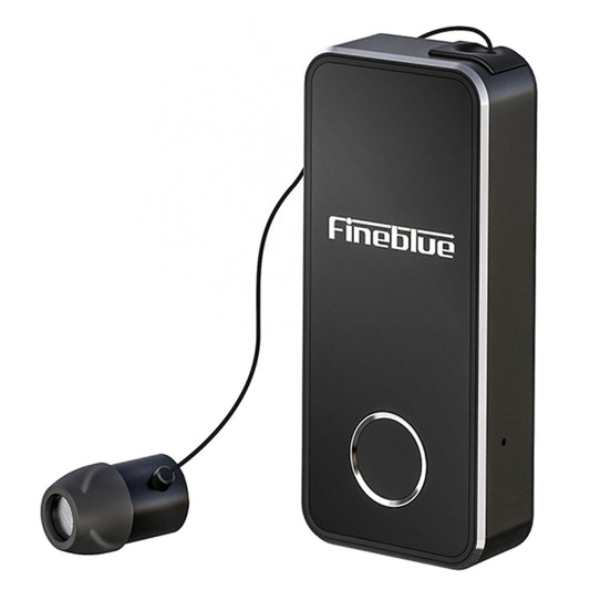 FineBlue F2 Pro Wireless Bluetooth V5.0 Earphone Hands-Free Vibrating Alert Wear Clip Earphone(Black) - Bluetooth Earphone by Fineblue | Online Shopping South Africa | PMC Jewellery | Buy Now Pay Later Mobicred