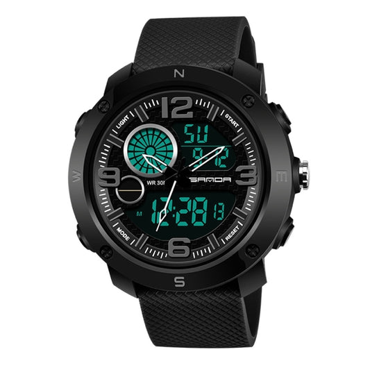 SANDA 762 Watch Men Watch Students Men Watch Fashion Trend Youth Waterproof Night light Sports Men(Gray) - Sport Watches by SANDA | Online Shopping South Africa | PMC Jewellery | Buy Now Pay Later Mobicred