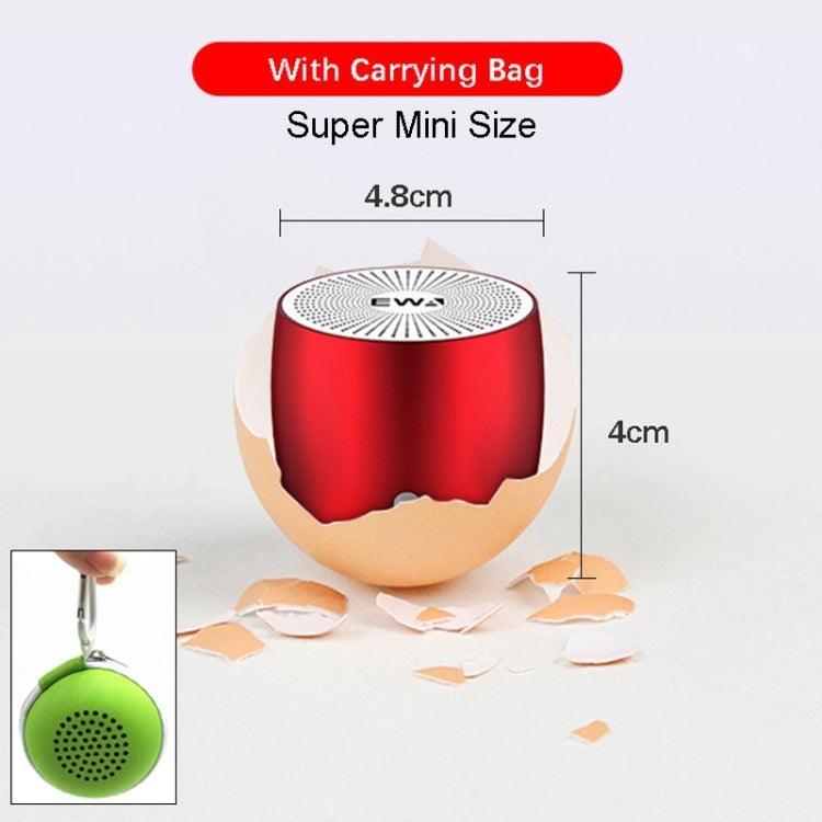 EWA A103 Portable Bluetooth Speaker Wireless Heavy Bass Bomm Box Subwoofer Phone Call Surround Sound Bluetooth Shower Speaker(Red) - free shipping - PMC TechLife - Order now!