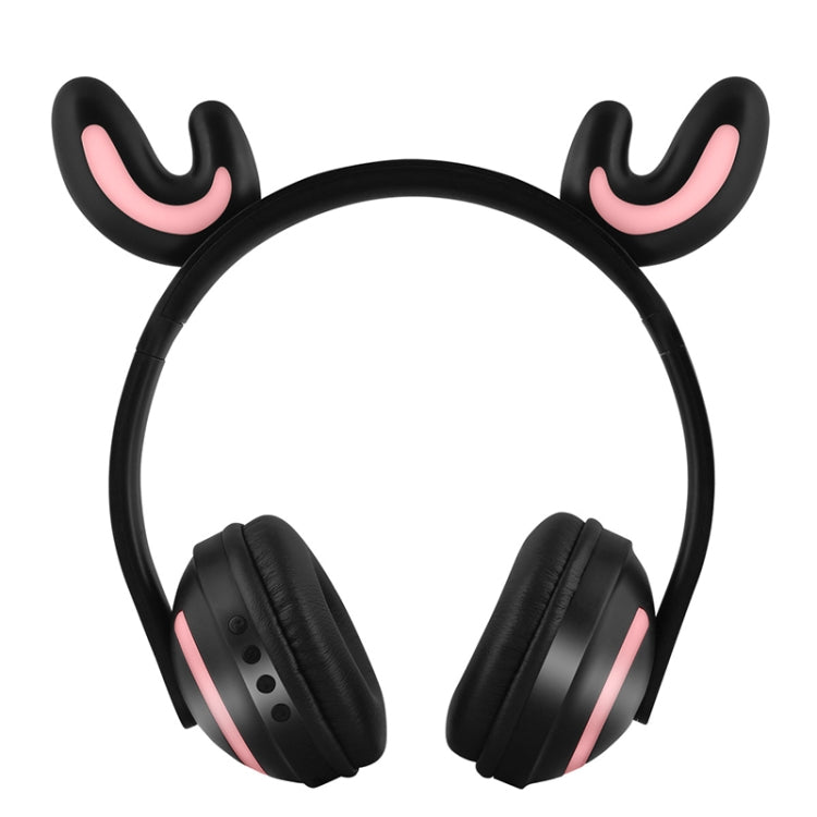 ZW19 LED 7 Colors light Bluetooth Stereo Wireless Headphones Cat Ear Flashing Glowing  Gaming Headset Earphone(Deer Fairy) - Headset & Headphone by PMC Jewellery | Online Shopping South Africa | PMC Jewellery