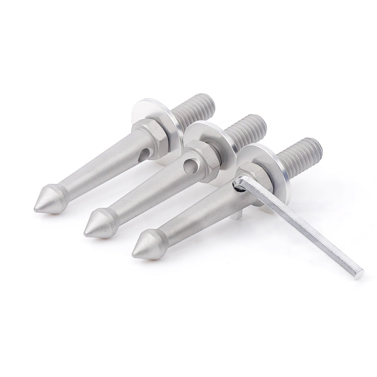 3PCS Professional Tripod Stainless Steel Foot Spikes - Other Accessories by FITTEST | Online Shopping South Africa | PMC TechLife | Buy Now Pay Later Mobicred