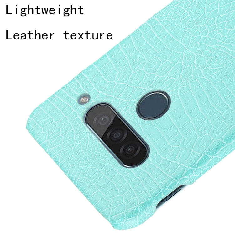 For LG G8S ThinQ Shockproof Crocodile Texture PC + PU Case(Light green) - LG Cases by PMC TechLife | Online Shopping South Africa | PMC TechLife | Buy Now Pay Later Mobicred