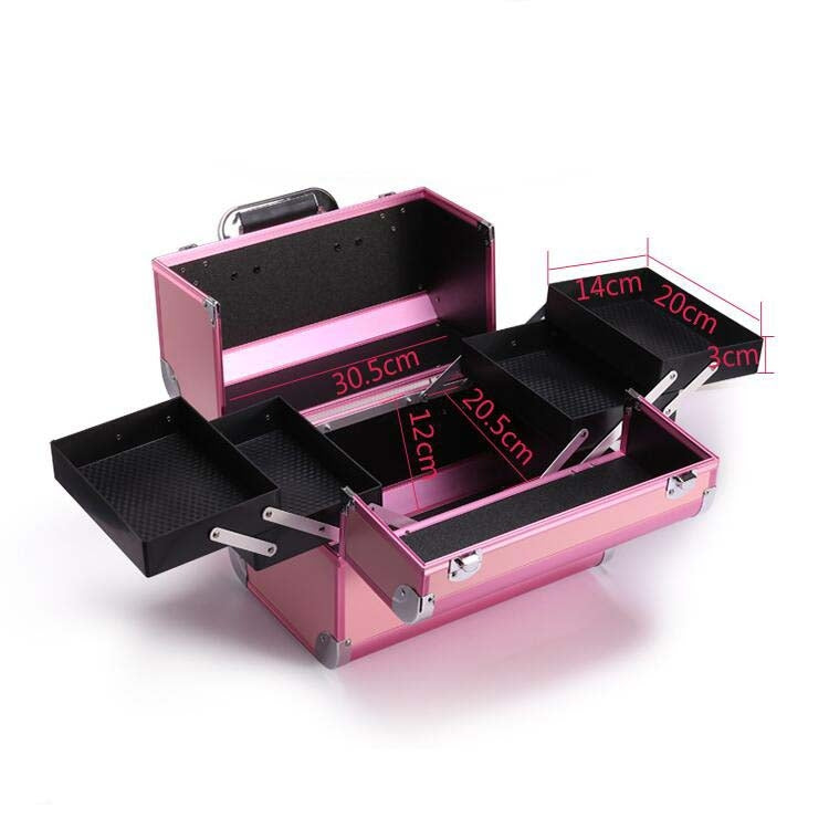 Professional Makeup Box Beauty Salon Manicure Toolbox, Color:Coral Powder - Storage Boxes by PMC Jewellery | Online Shopping South Africa | PMC Jewellery